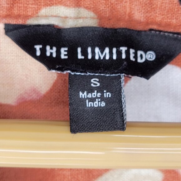 The Limited Linen Blend Floral Hi-low Blouse, Size S - Picture 4 of 5